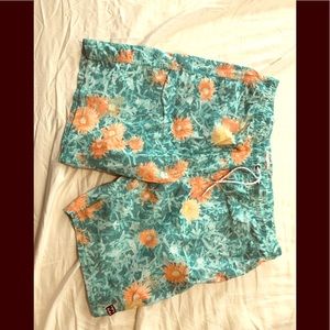 Billabong floral bathing suit